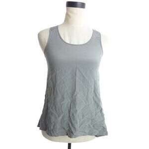 Everlane 100% silk grey scoop neck tank top Size xs